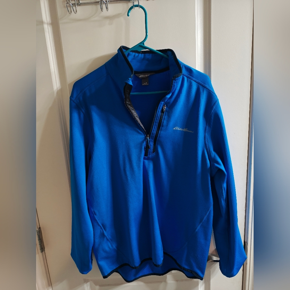 Eddie Bauer Men's Medium Quarter-Zip Pullover - Deep Blue